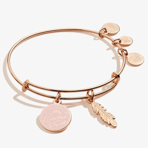 Alex and Ani Harry Potter Leviosa Charm Bangle, Rose Gold Finish - Picture 1 of 3